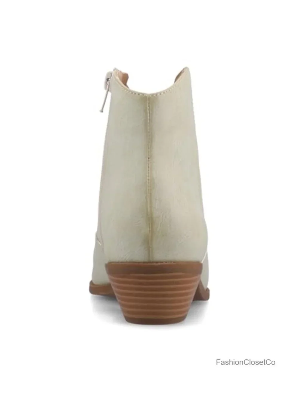 Western Pull-On Ankle Booties with Cuban Heel